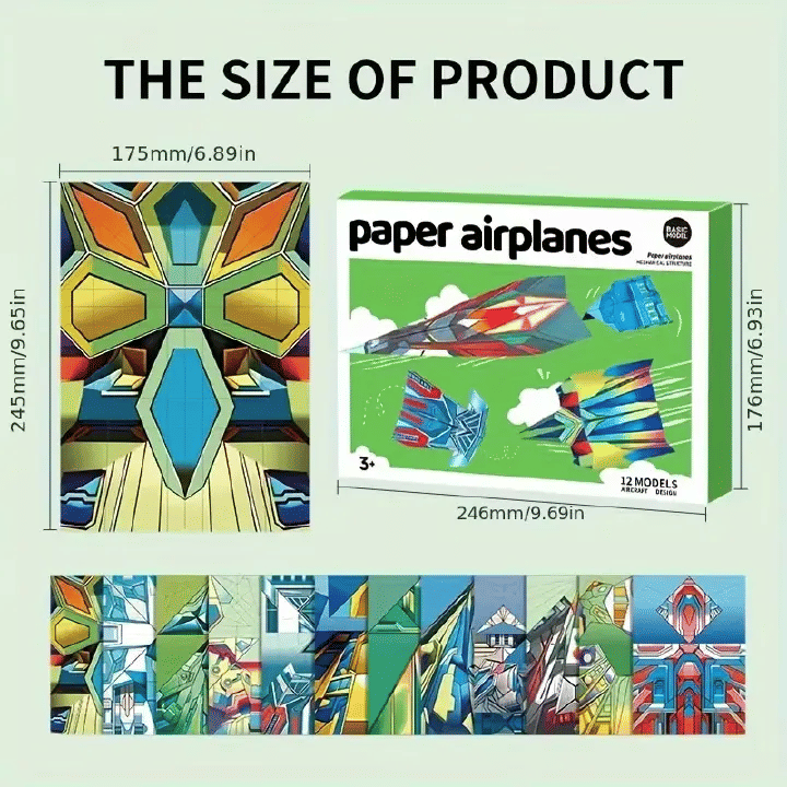 Complete Paper Airplane Folding Kit for Kids Beginners