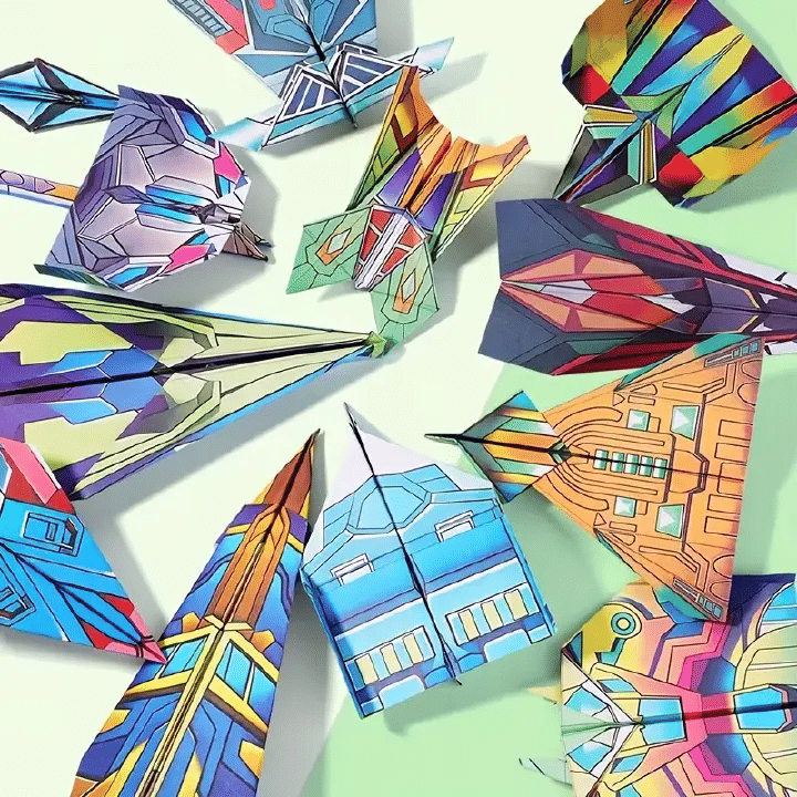 Complete Paper Airplane Folding Kit for Kids Beginners