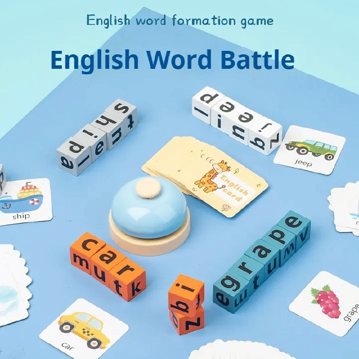 Race to Spell Interactive Alphabet Word Cube Learning Game