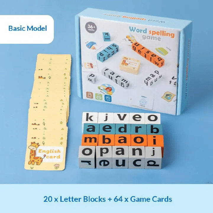 Race to Spell Interactive Alphabet Word Cube Learning Game