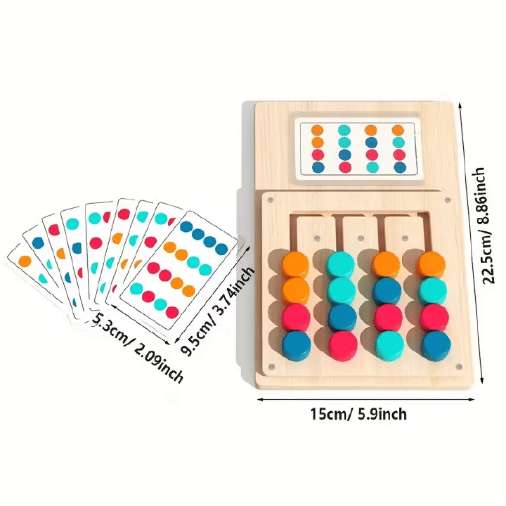 Generic Wooden Color Matching Maze for Toddlers Magnetic Board