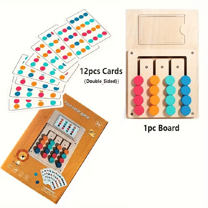 Generic Wooden Color Matching Maze for Toddlers Magnetic Board