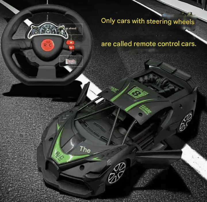 Generic High Speed Drift Remote Control Sports Racing Car Black