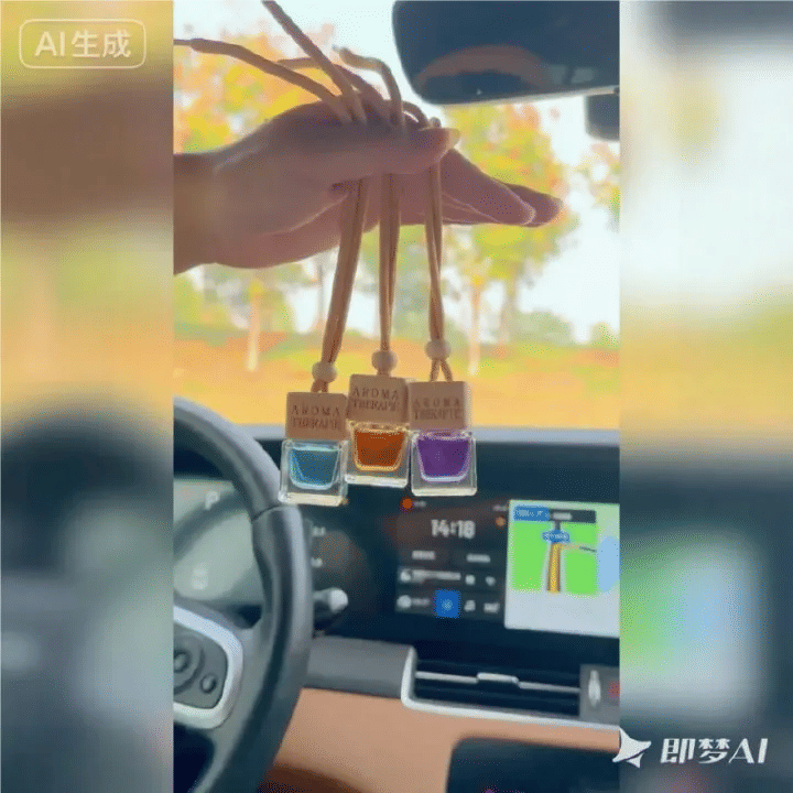 Car Hanging Perfume Air Freshener Pendant 4-Piece Set