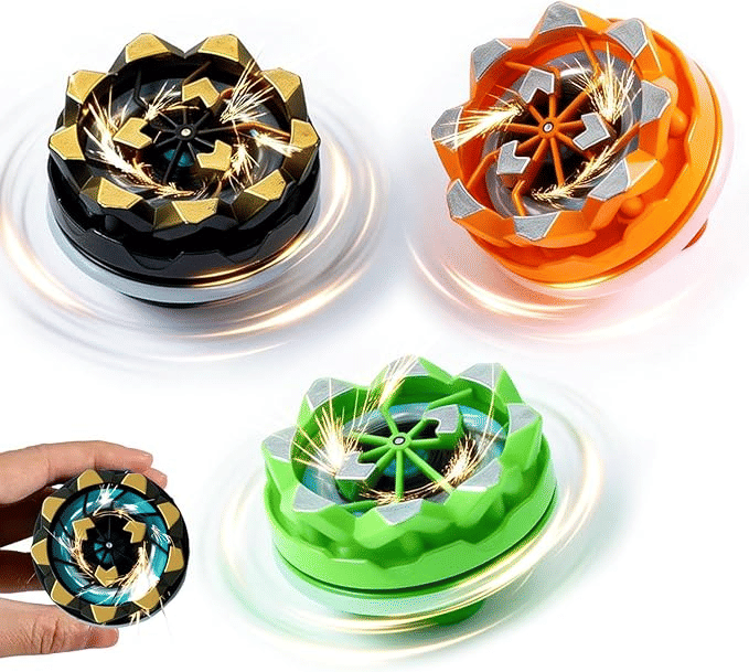 Sparking Battle Light Up Gyro Spinning Top Toy Fidget Spinner