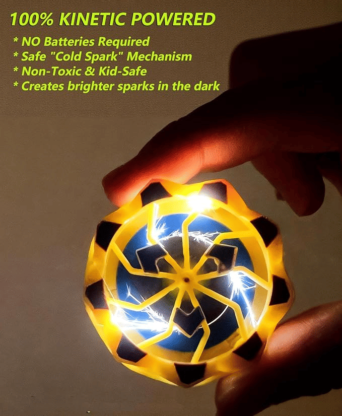 Sparking Battle Light Up Gyro Spinning Top Toy Fidget Spinner