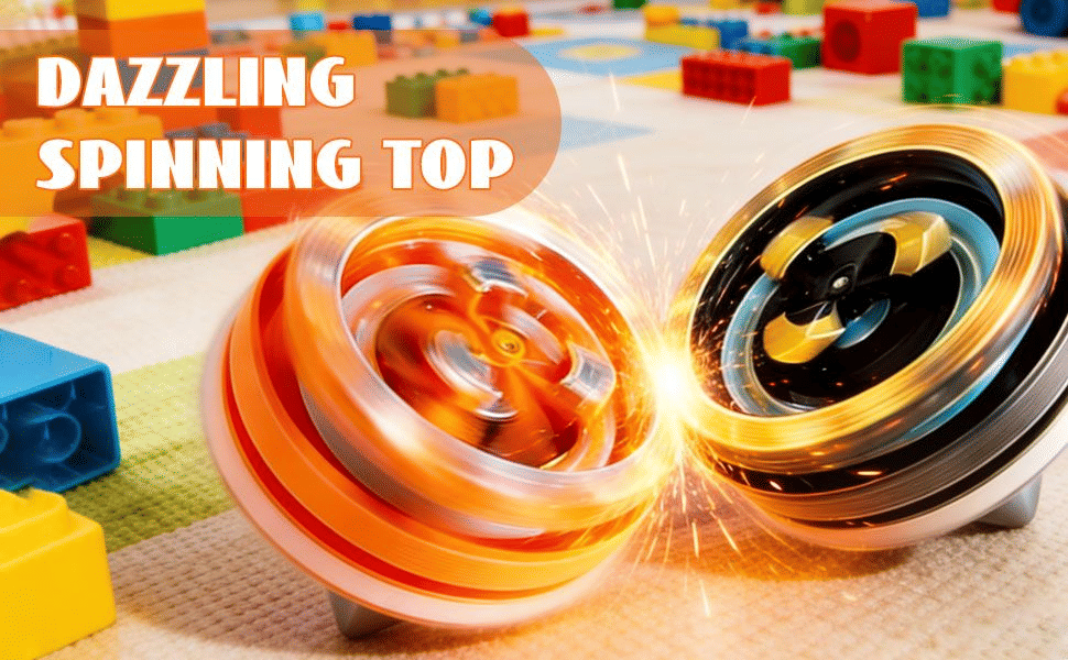 Sparking Battle Light Up Gyro Spinning Top Toy Fidget Spinner