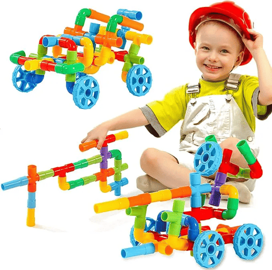 150-Piece STEM Educational Tube Pipe Building Blocks Toy Set