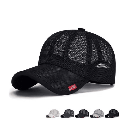 Solid Color Summer Mesh Baseball Cap Quick Dry Breathable Sun Protection Adjustable Snapback Hat