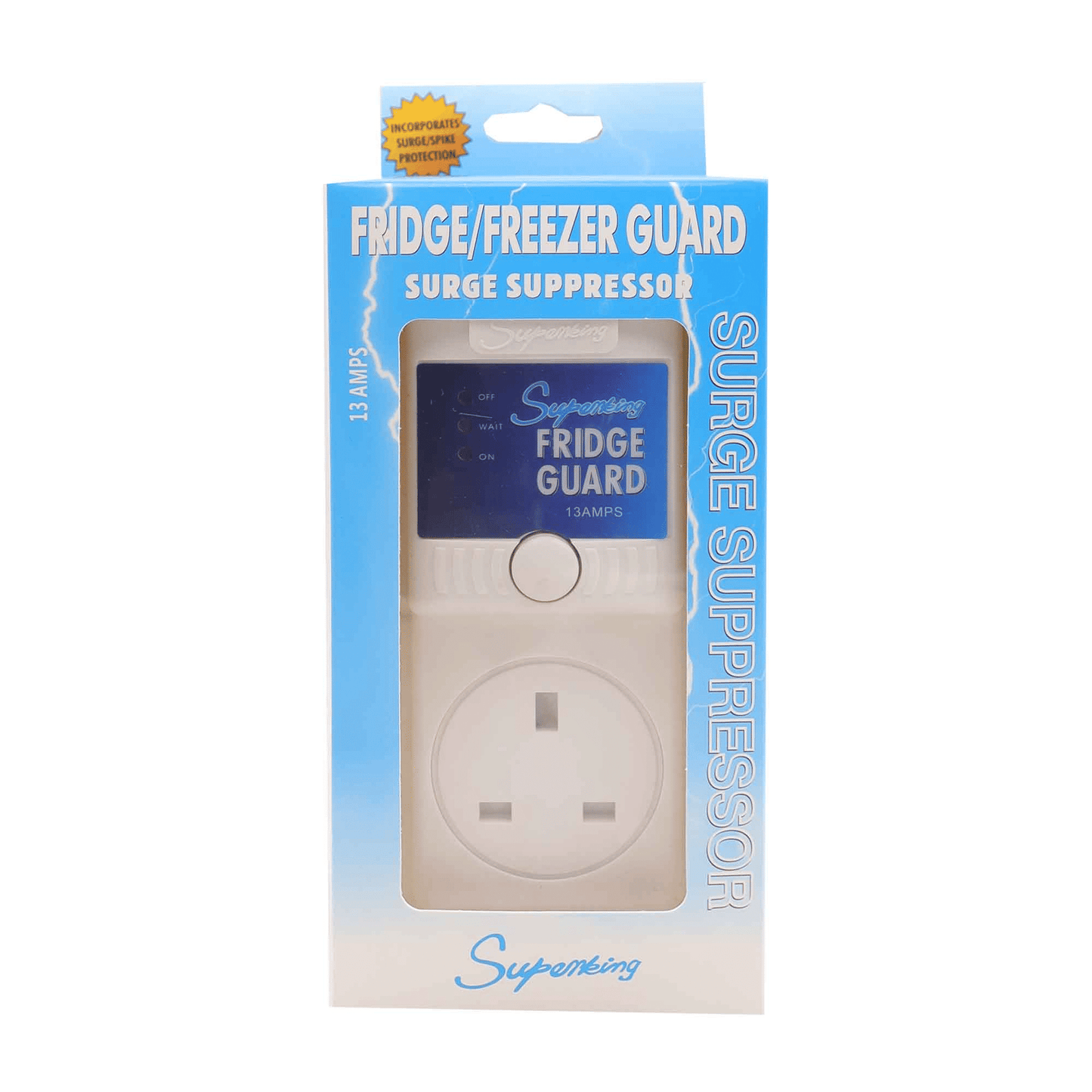 Superking Fridge Guard Low Voltage Stabilizer Surge Protector White