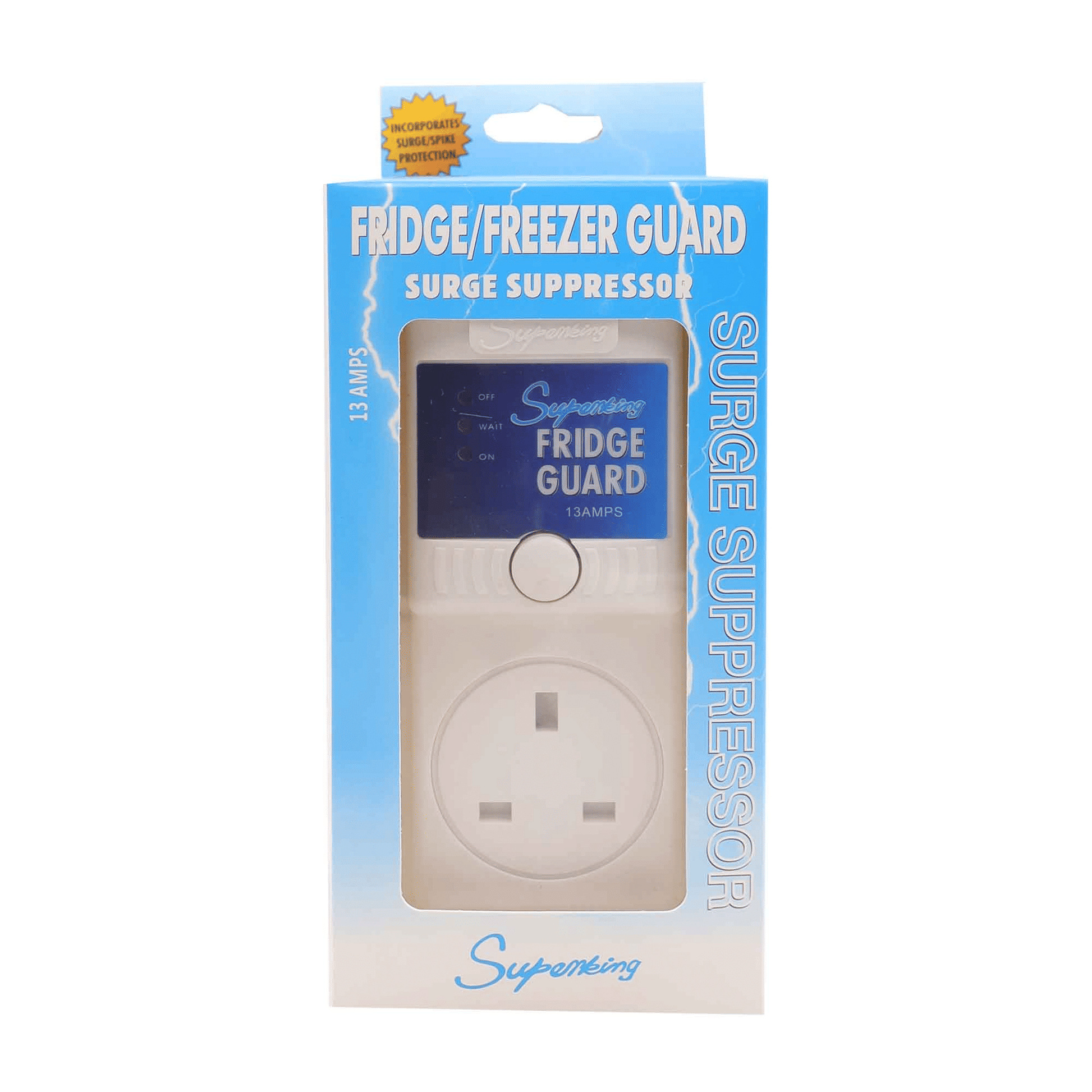 Superking Fridge Guard Low Voltage Stabilizer Surge Protector White