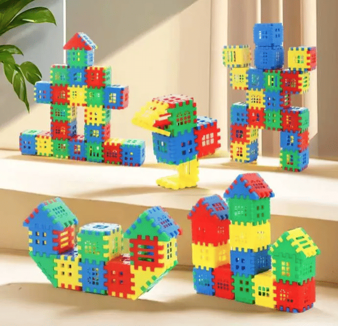 50pc Educational Enlightenment Building Blocks Construction Set Colorful