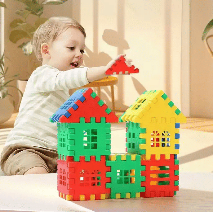 50pc Educational Enlightenment Building Blocks Construction Set Colorful