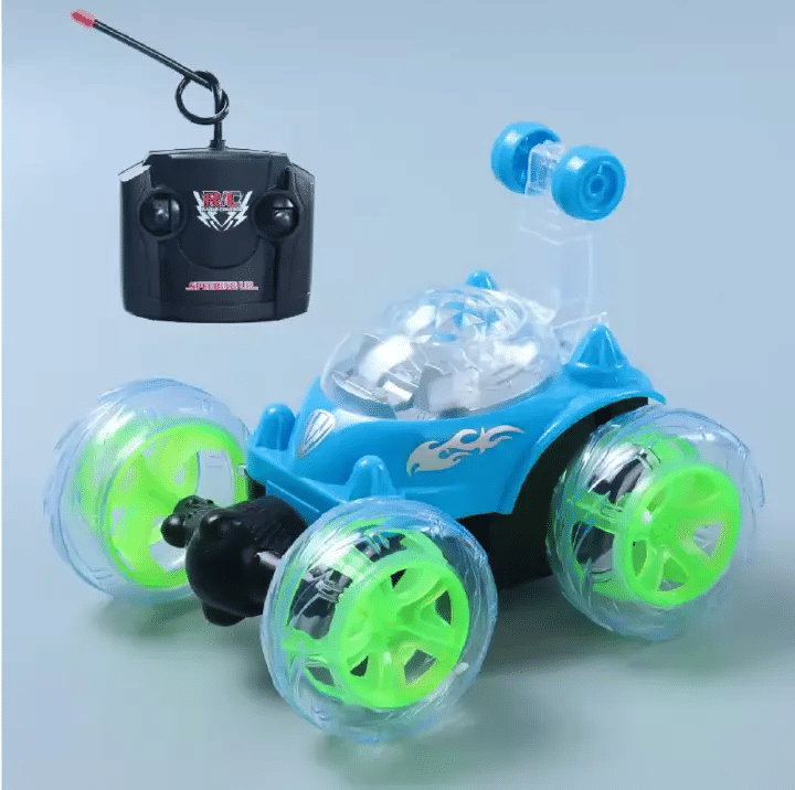 Rechargeable 360 Stunt Remote Control Car with Music and Lights