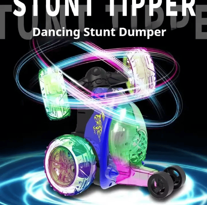 Rechargeable 360 Stunt Remote Control Car with Music and Lights