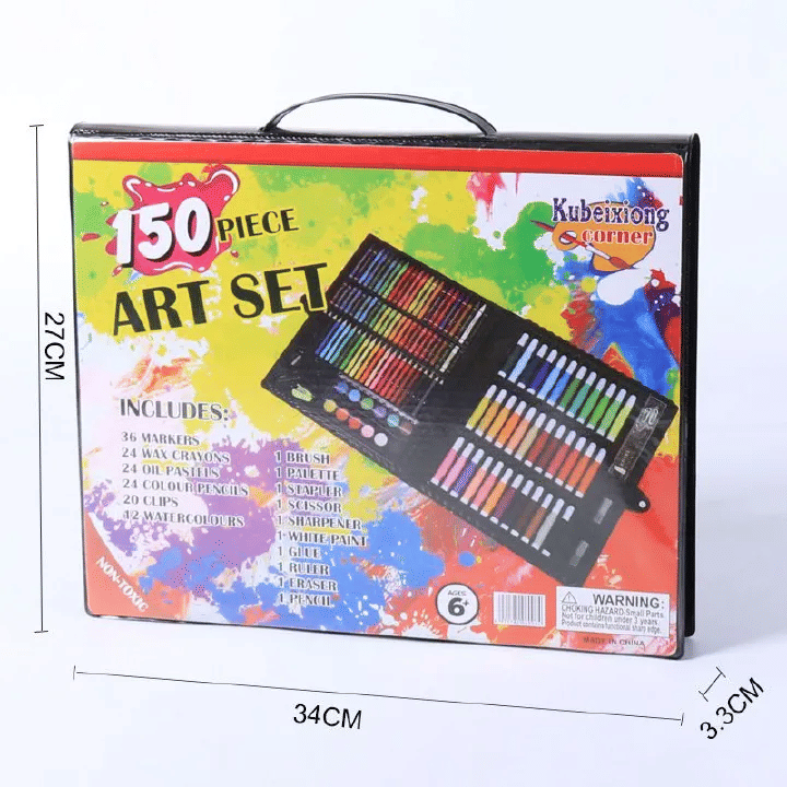 150-Piece Children's Watercolor Pen Set Student Art Supplies Gift Box