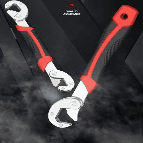 Generic Multi-functional Quick Self-tightening Adjustable Wrench 2-Piece Set