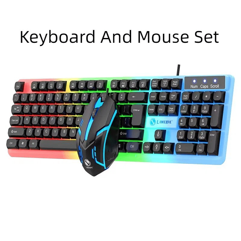 LIMEIDE GTX350 RGB Wired Gaming Keyboard & Mouse Set - Hot-Swappable
