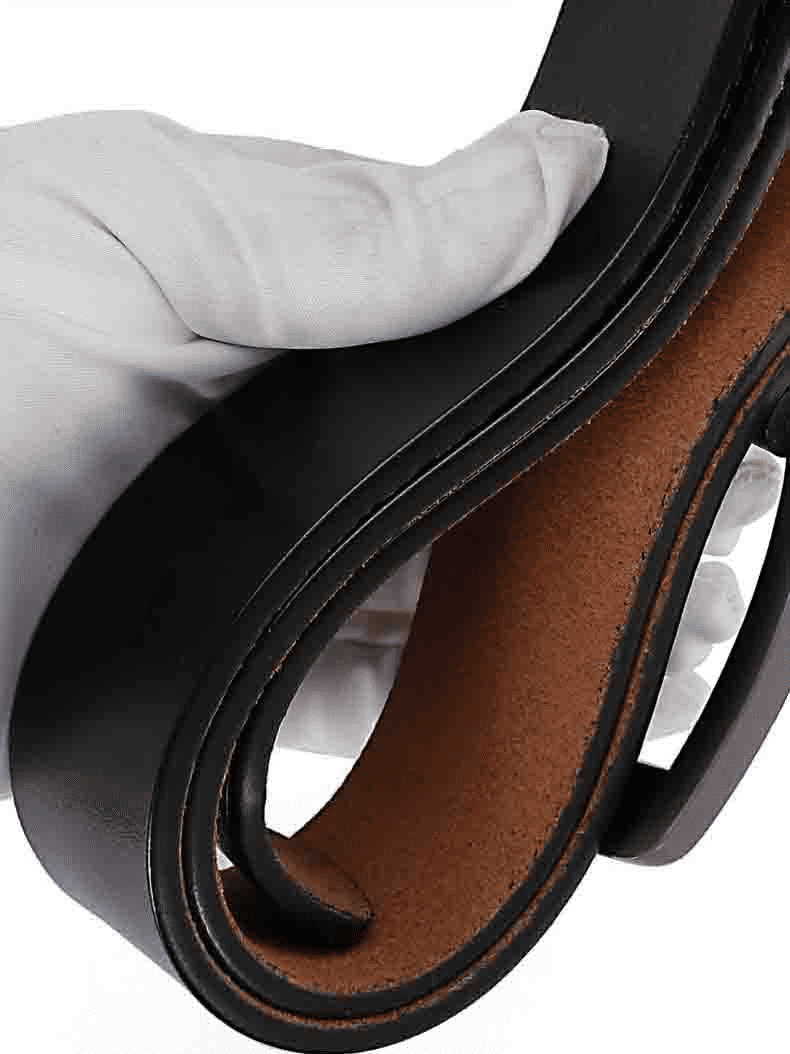 ZHJH Men's Retro PU Leather Needle Buckle Belt Casual Business Style