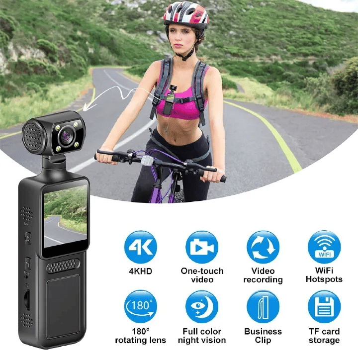 Generic Ultra HD 4K WiFi Action Camera Portable Black
