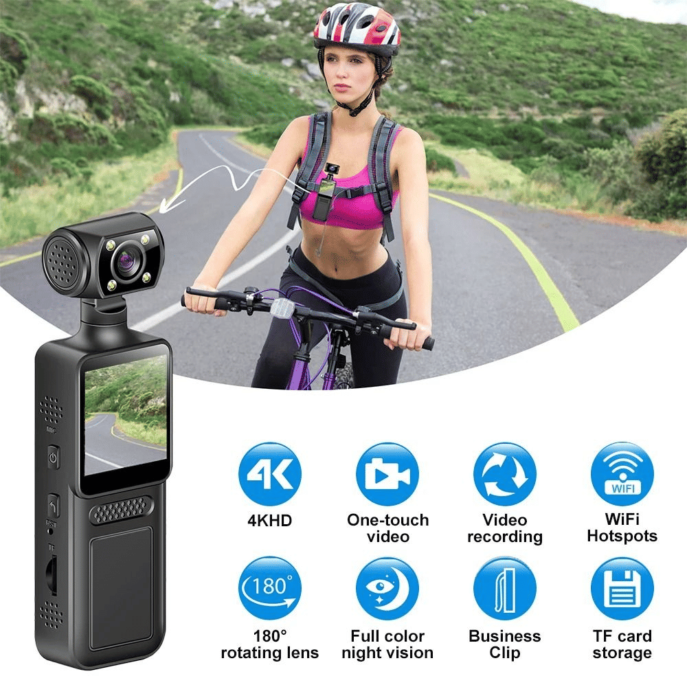 Generic Ultra HD 4K WiFi Action Camera Portable Black