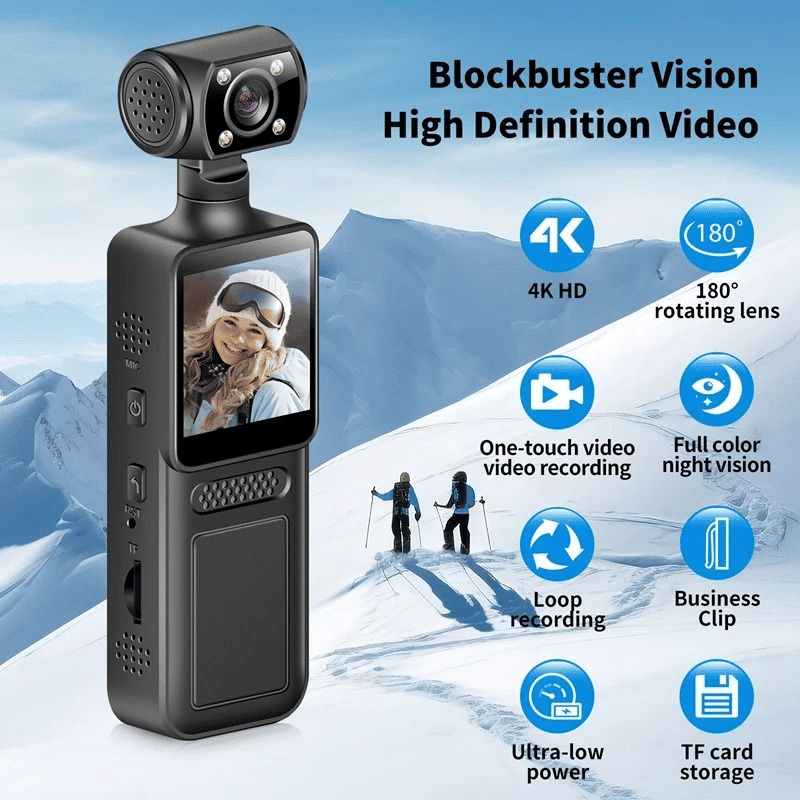 Generic Ultra HD 4K WiFi Action Camera Portable Black