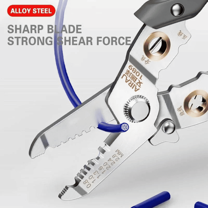 AIRAJ 6 in 1 Multifunctional Wire Stripper Crimping Pliers Tool