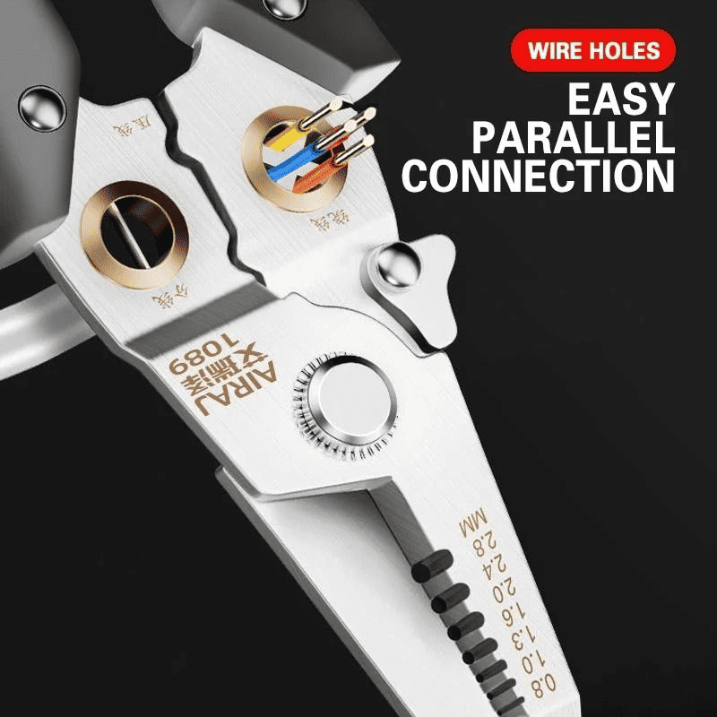 AIRAJ 6 in 1 Multifunctional Wire Stripper Crimping Pliers Tool