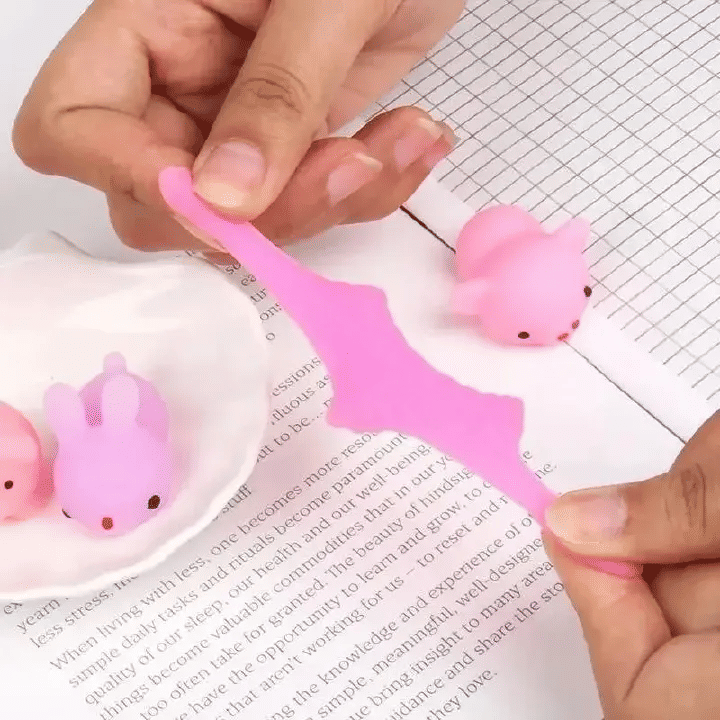 10pcs Random Cute Animal Stress Relief Toys Soft Rubber Figures