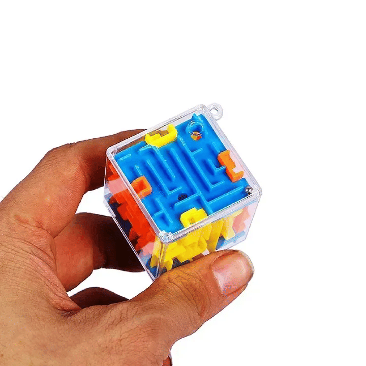 3D Maze Magic Cube Six-Sided Transparent Puzzle Rolling Ball