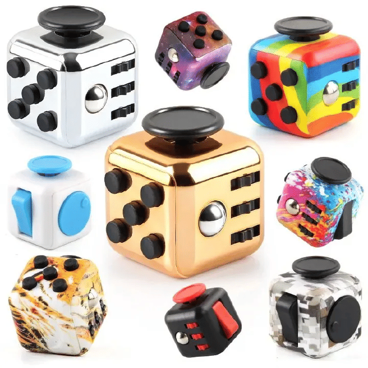 Generic Fidget Toy Decompression Dice Stress Relief Mini Cube