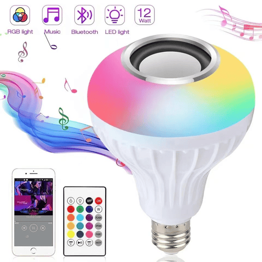 Smart Bluetooth Speaker Bulb: APP Control, RGB LED Light, Powerful Subwoofer Audio
