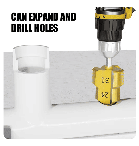 PPR Pipe Reamer Drill Bit Set 20mm 25mm 32mm Hex Shank