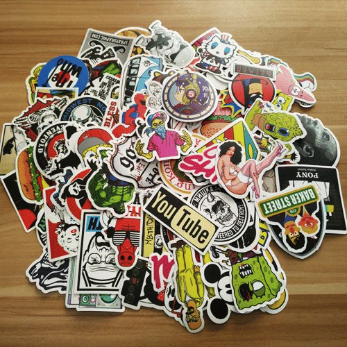 100PCS Graffiti Sticker Set for Laptop and Vehicle