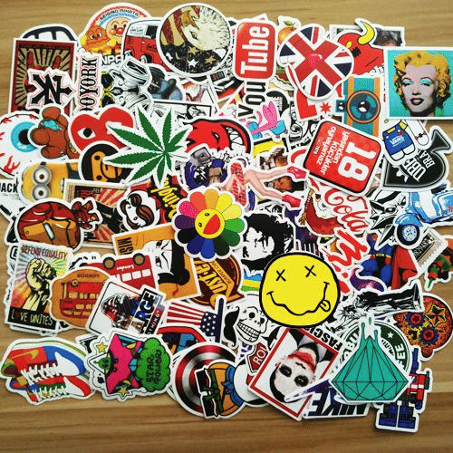100PCS Graffiti Sticker Set for Laptop and Vehicle