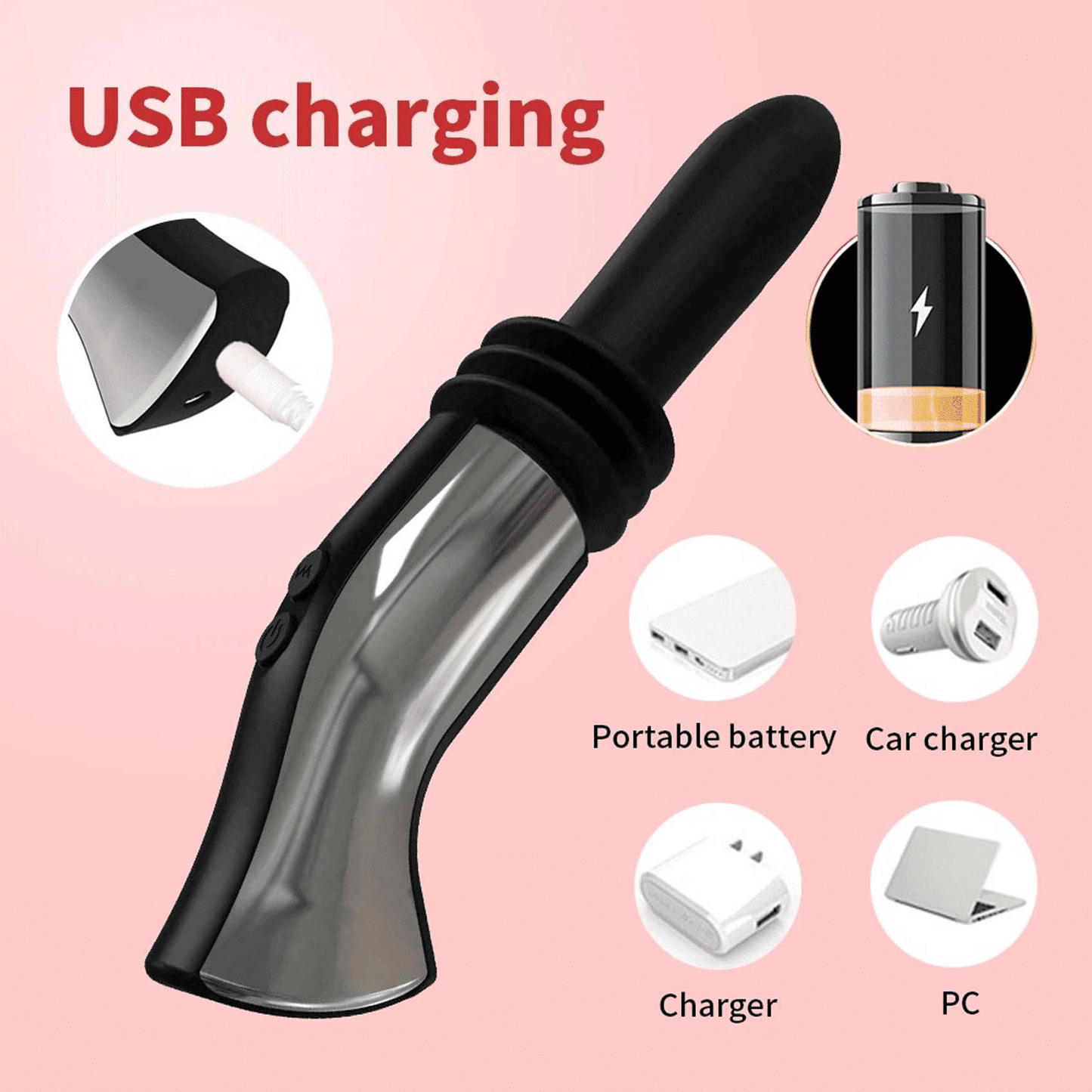 Upgraded Hands-Free Automatic Wireless Vibrator: Smooth G-Spot & Anal Pleasure