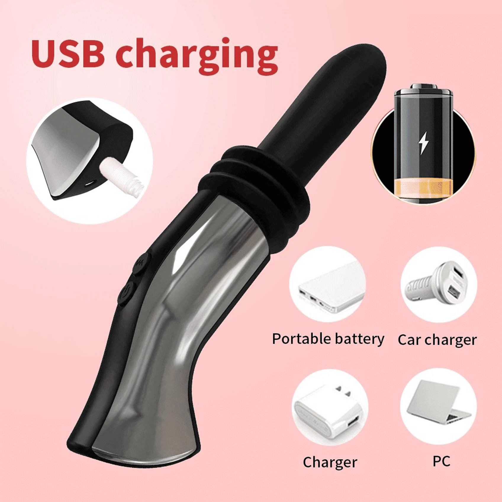 Upgraded Hands-Free Automatic Wireless Vibrator: Smooth G-Spot & Anal Pleasure