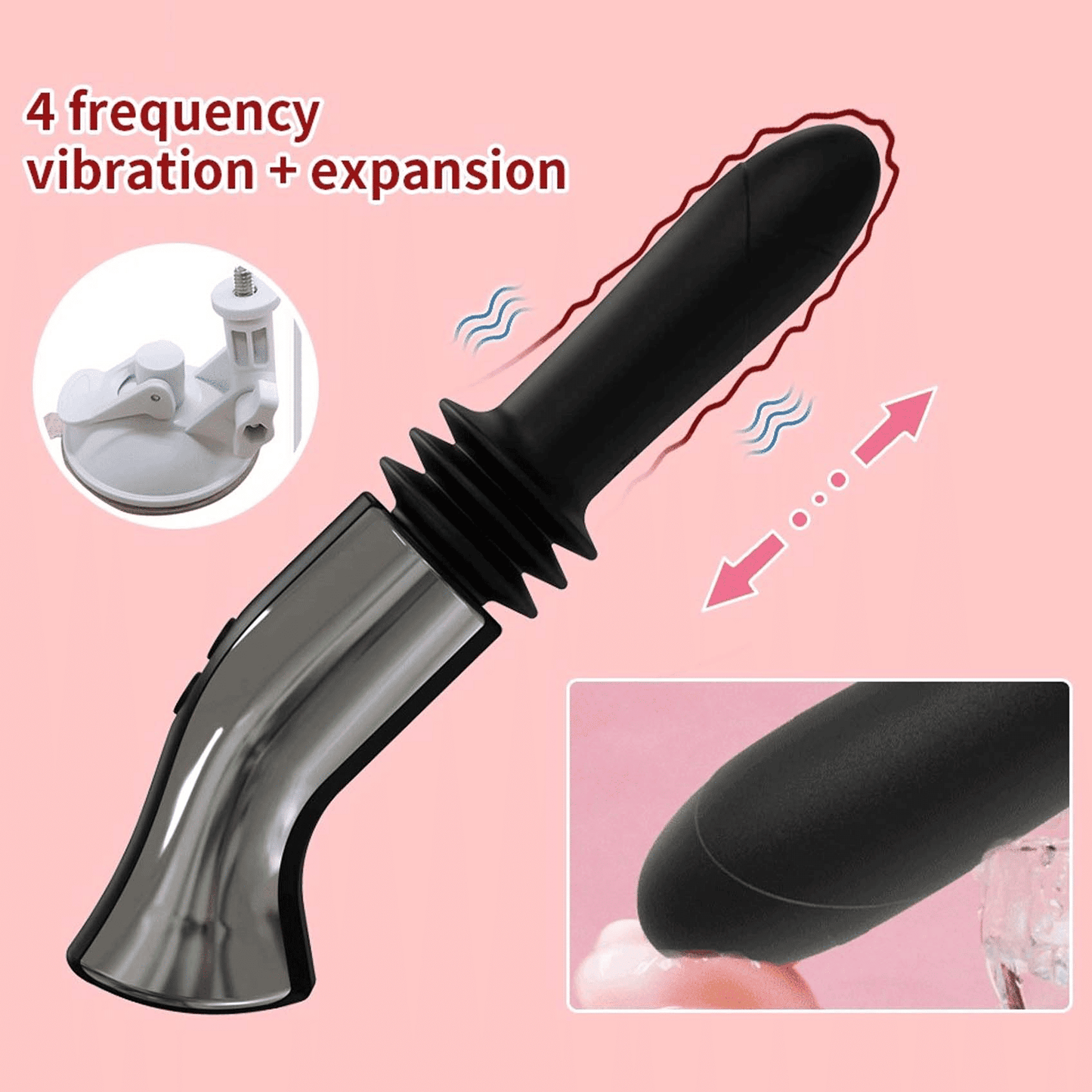 Upgraded Hands-Free Automatic Wireless Vibrator: Smooth G-Spot & Anal Pleasure