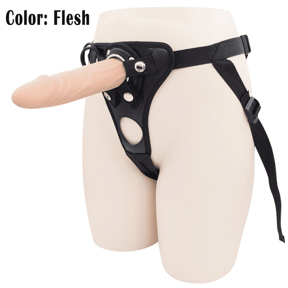 Adjustable Strap-On Harness with Realistic Dildo for Couples & Individuals