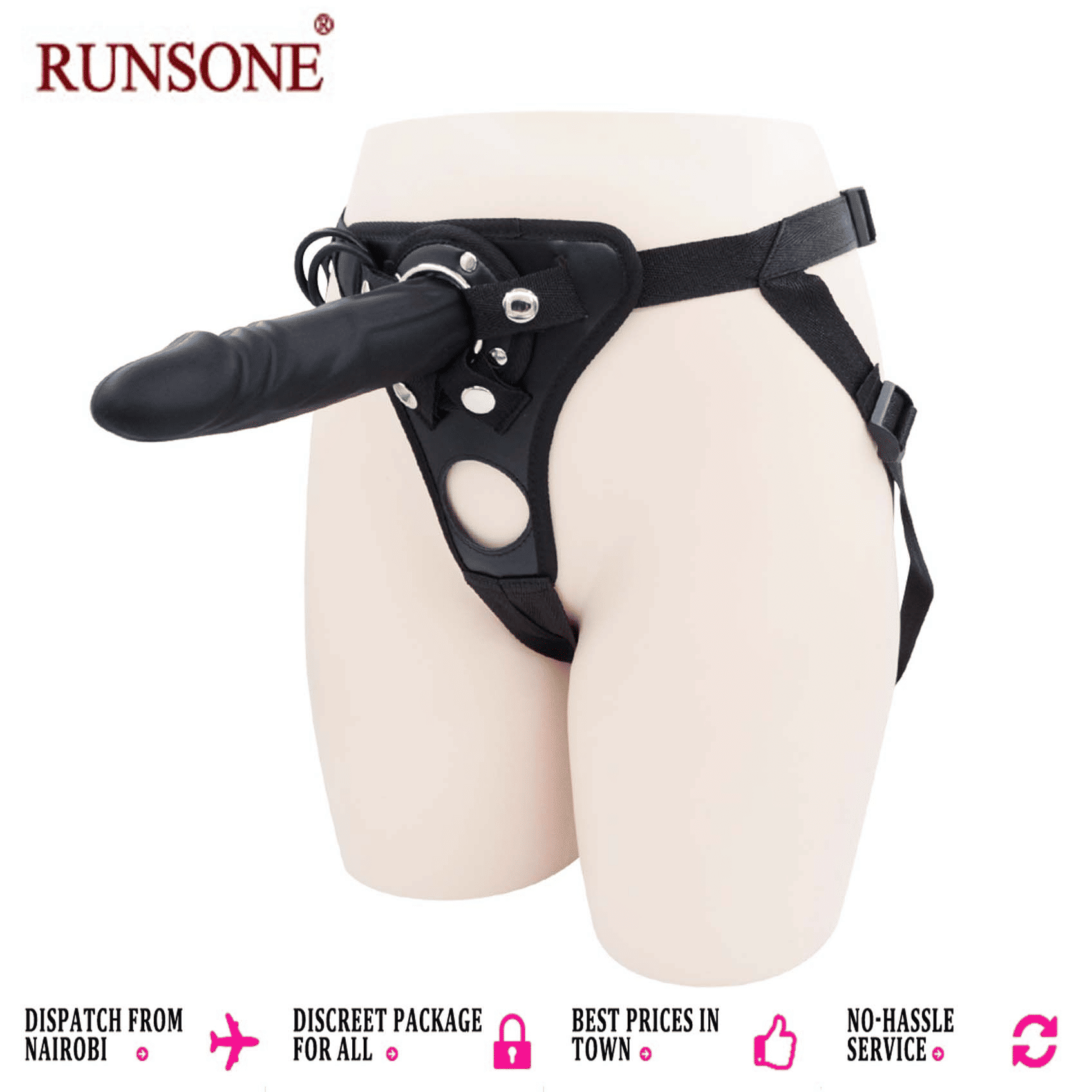 Adjustable Strap-On Harness with Realistic Dildo for Couples & Individuals