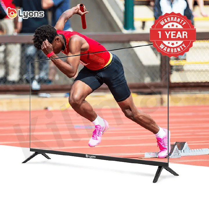 LYONS 43-inch Frameless Smart TV: HD Android, Bluetooth, Netflix, YouTube, Energy Saving