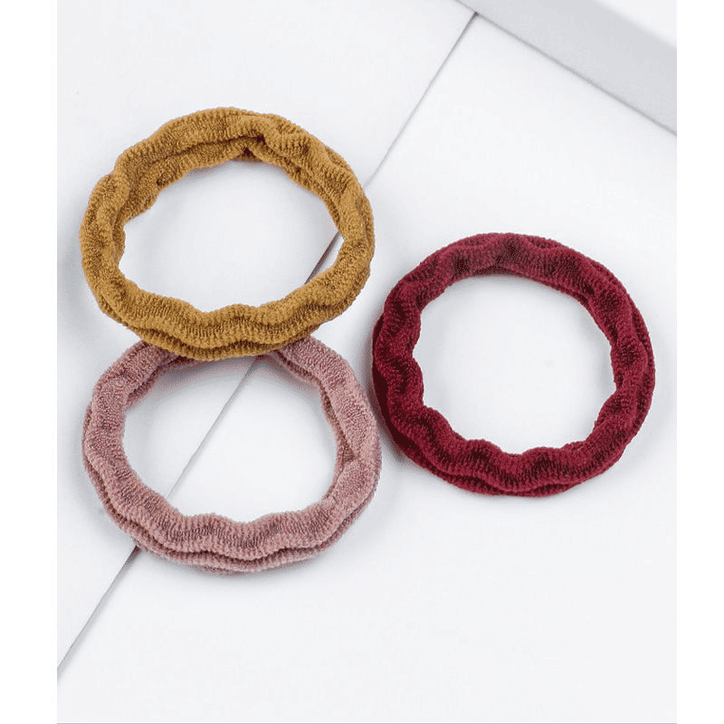 20-Pack Thick Elastic Seamless Hair Ties, Gentle No-Damage Ponytail Holders for Women