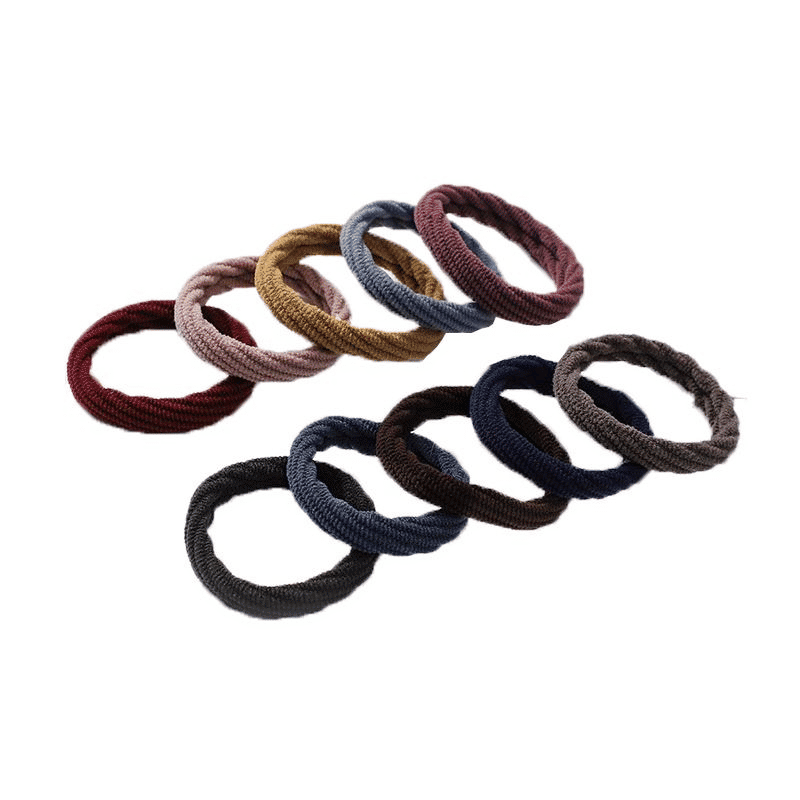20-Pack Thick Elastic Seamless Hair Ties, Gentle No-Damage Ponytail Holders for Women