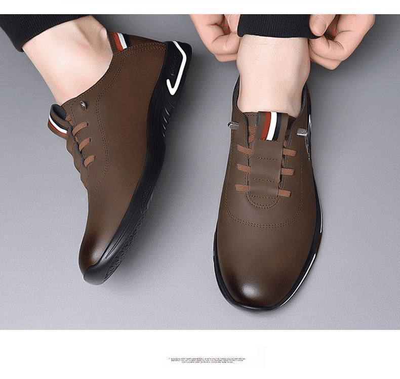 Baldur Men's PU Leather Oxford Shoes: Stylish Business Casual Walking Sneakers