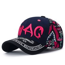 Men's Cotton Baseball Cap: Summer Sun Hat with Graffiti Embroidery Design