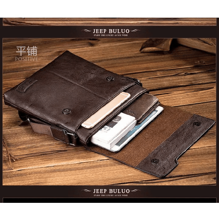 Jeep 2-in-1 Men's Crossbody Shoulder Bag and Wallet Set