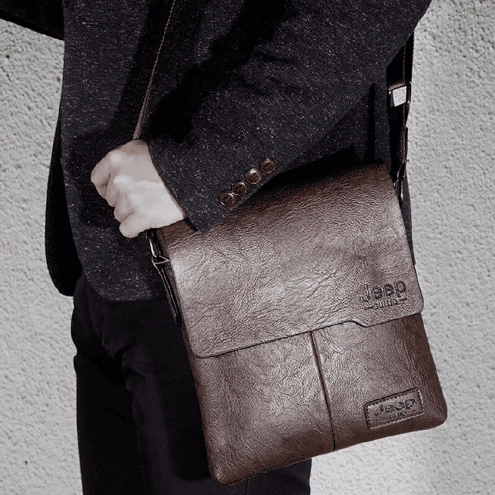 Jeep 2-in-1 Men's Crossbody Shoulder Bag and Wallet Set