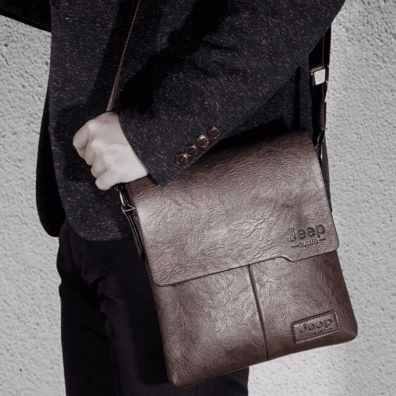 Jeep 2-in-1 Men's Crossbody Shoulder Bag and Wallet Set
