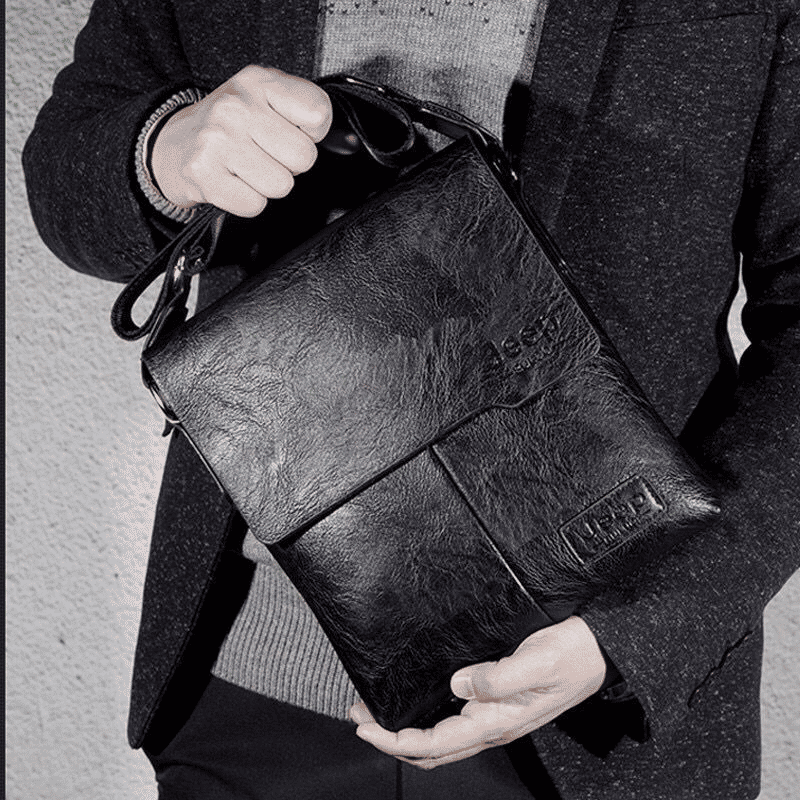 Jeep 2-in-1 Men's Crossbody Shoulder Bag and Wallet Set