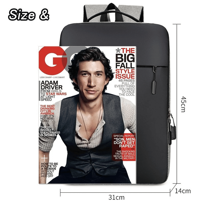 Spacious 15.6-inch Laptop Backpack with USB Charging Port & Large Capacity